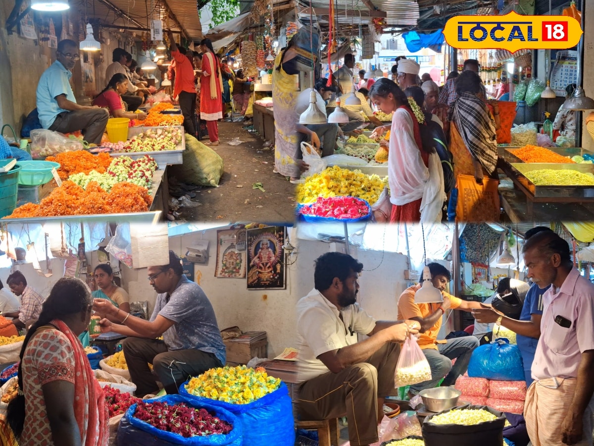 தொடர் முகூர்த்தம் எதிரொலி : சேலம் வ.உ.சி பூமார்க்கெட்டில் விற்பனை படுஜோர்..!! - News18 தமிழ்