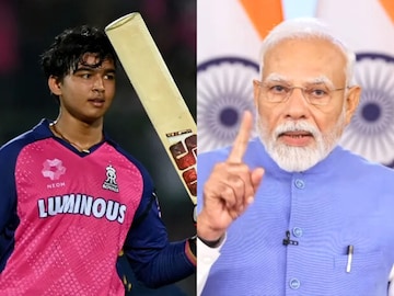 வைபவ் சூர்யவன்ஷி - பிரதமர் மோடி வைபவ் சூர்யவன்ஷி - பிரதமர் மோடி