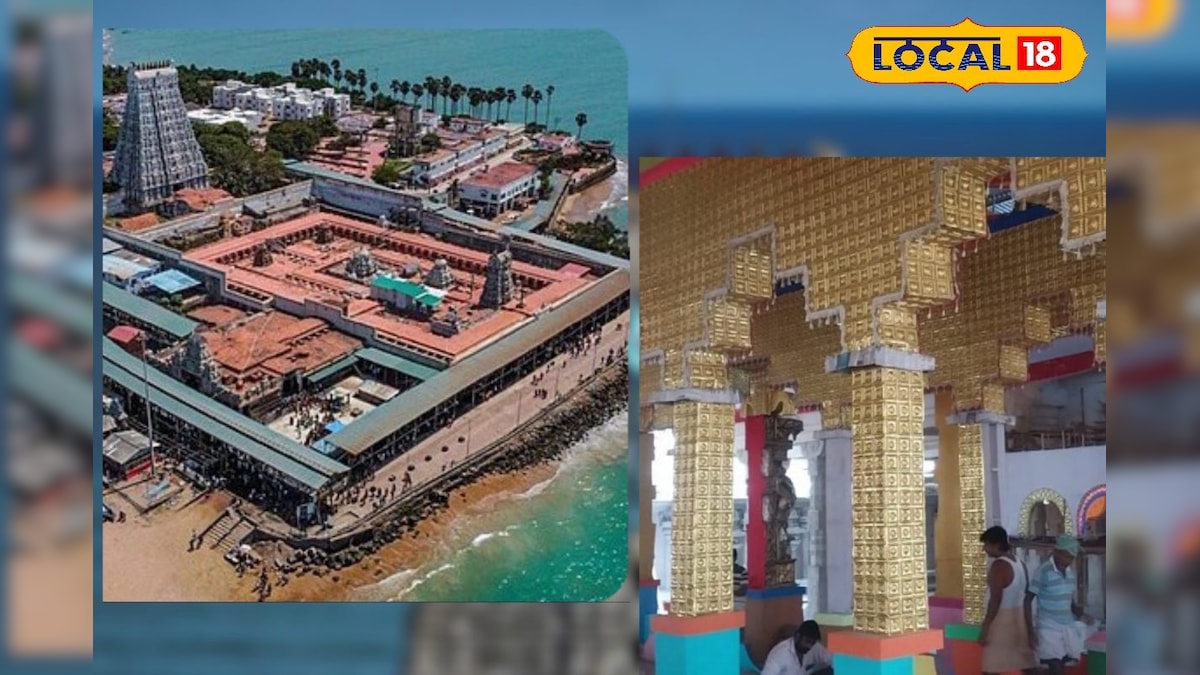 தகதகவென ஜொலிக்கும் யாகசாலை... திருச்செந்தூர் முருகன் கோவில் கும்பாபிஷேக பணிகள் மும்முரம்.. - News18 தமிழ்