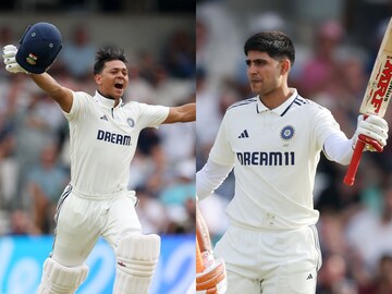 ஜெய்ஸ்வால், கில் அசத்தல் சதம் ஜெய்ஸ்வால், கில் அசத்தல் சதம்