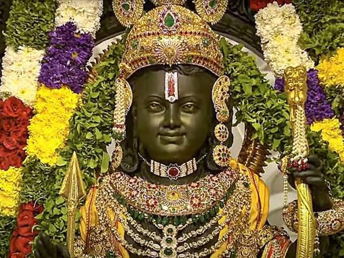 அயோத்திர ராமர் சிலைக்கு உயிரூட்டும் பூஜைகள்.. பக்தர்கள் பரவசம் ...
