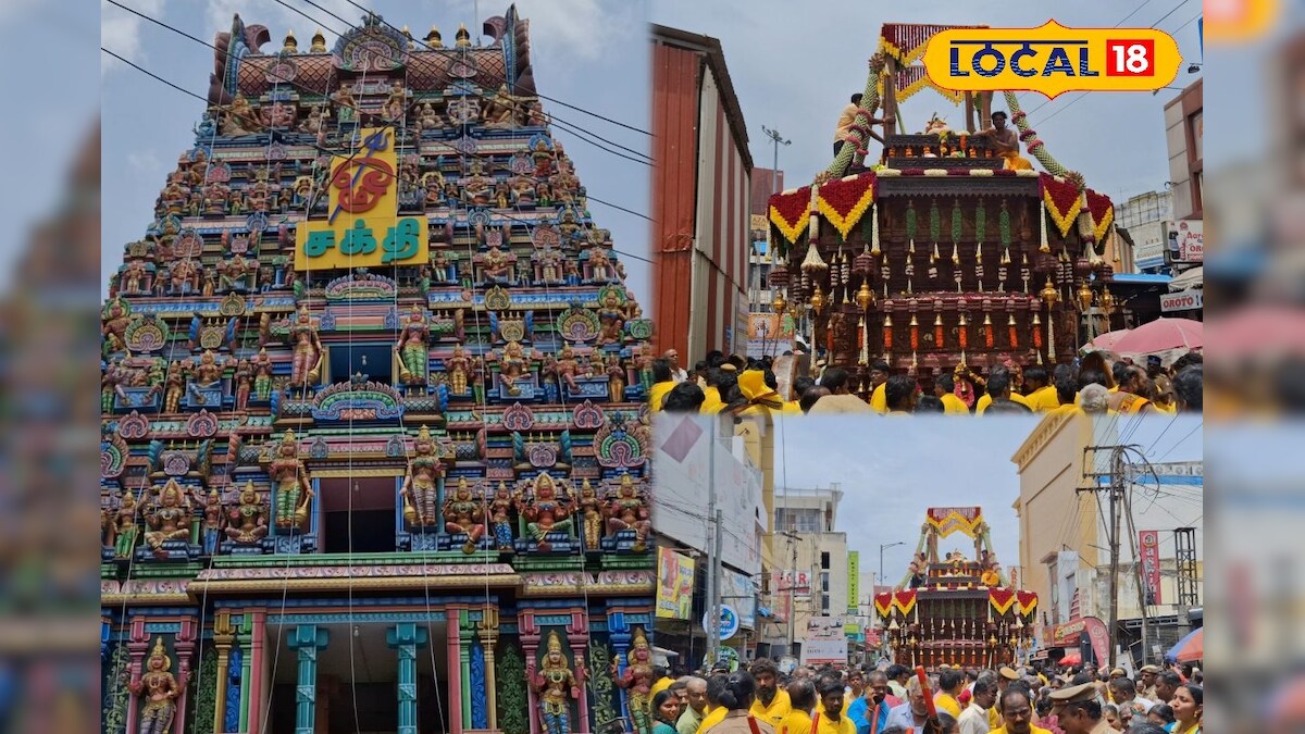 Salem Kottai Mariyamman wooden chariot procession-large numbers of devotees dharsan-snk-gwi - News18 தமிழ்
