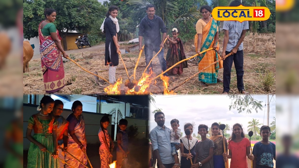 தேங்காய் சுடும் பண்டிகையுடன் ஆடி மாதத்தை வரவேற்ற மக்கள்..!! - News18 தமிழ்