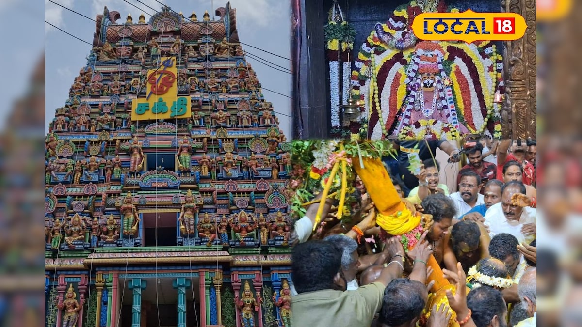Aadi Festival : விமர்சியாக நடைபெற்ற சேலம் கோட்டை மாரியம்மன் கோயில் கம்பம் நடுதல் விழா..!  - News18 தமிழ்