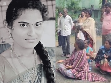 மகள் உடலை வைத்து தாய் போராட்டம்