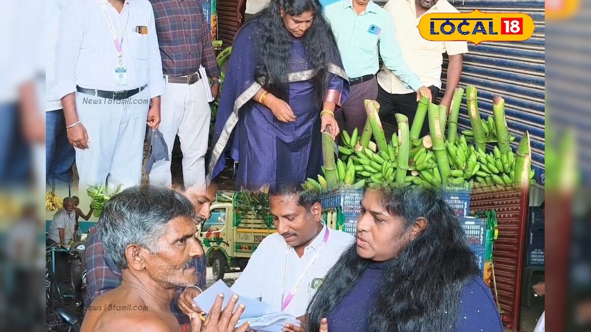 அன்பாக கண்டித்த அதிகாரி - காய்கறி சந்தையில் செயற்கையாக பழுக்க வைக்கப்பட்ட பழங்கள் அழிப்பு | தஞ்சாவூர் - News18 தமிழ்