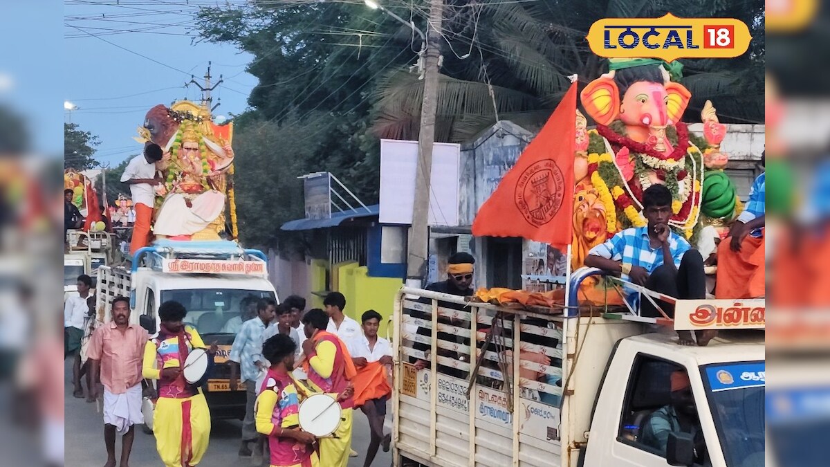 மேளதாளத்துடன் அக்னி தீர்த்த கடலில் விஜர்சனம் செய்யப்பட்ட விநாயகர் சிலைகள்...! | ராமநாதபுரம் - News18 தமிழ்