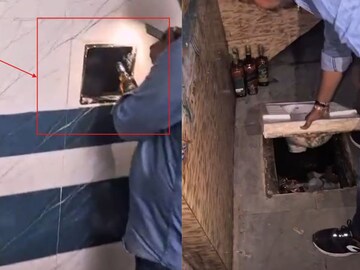 பதுக்கிவைக்கப்பட்ட மதுபாட்டில்கள்