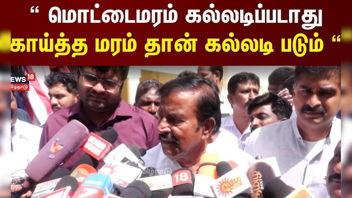 KN Nehru Speech | மொட்டைமரம் கல்லடிப்படாது காய்த்த மரம் தான் கல்லடி படும் | DMK | TVK Vijay | தமிழ்நாடு - News18 தமிழ்