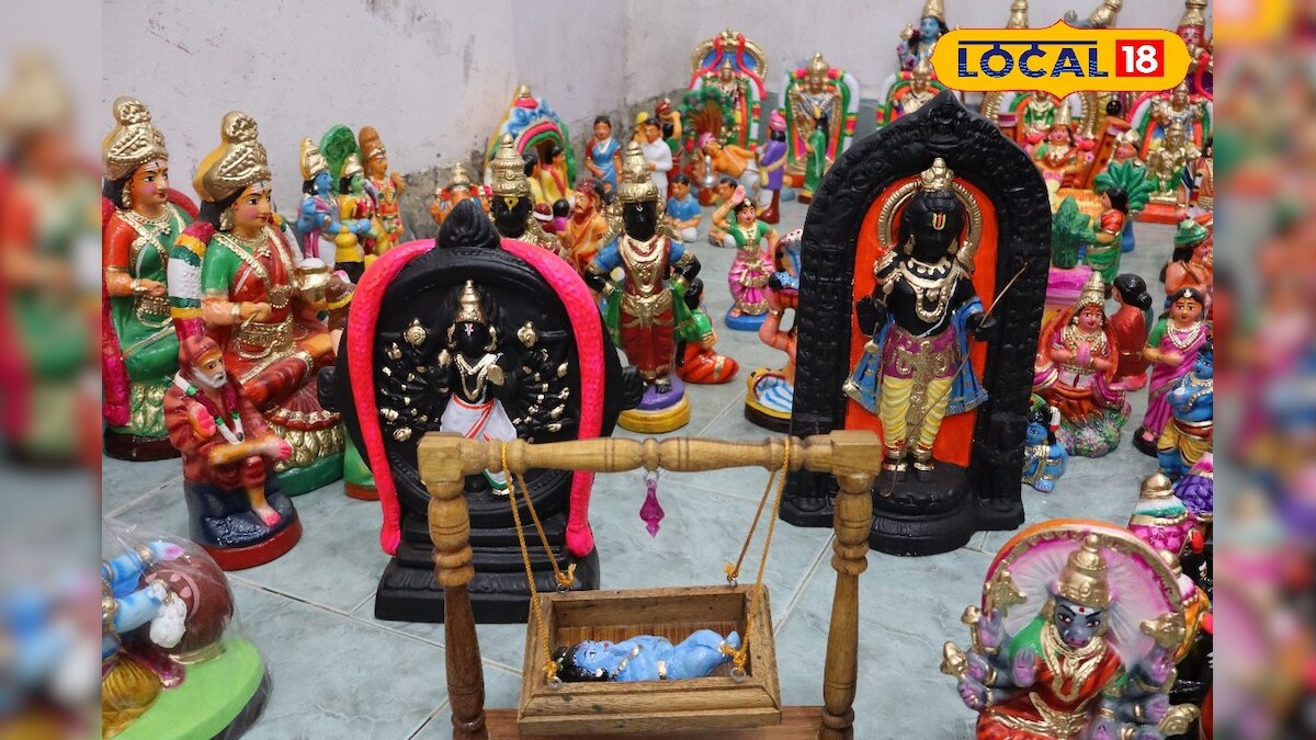 நவராத்திரி கொலு.. அயோத்தி பால ராமர் சிலை தான் இந்த வருட டிரெண்டிங் பொம்மை..! | திருநெல்வேலி - News18 தமிழ்