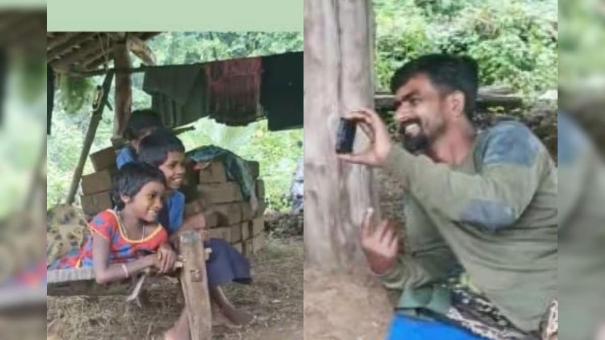 பழங்குடி குழந்தைகளுடன் விளையாடும் சிஆர்பிஎஃப் வீரர்... விவாதத்தை கிளப்பிய வீடியோ! | ட்ரெண்டிங் - News18 தமிழ்