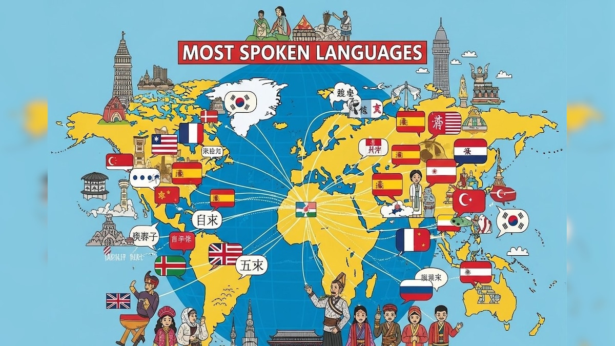 GK | உலகில் அதிகம் பேசப்படும் மொழி எது? இந்த லிஸ்டில் 2 இந்திய மொழிகள் உள்ளன.. எது தெரியுமா? | ட்ரெண்டிங் - News18 தமிழ்