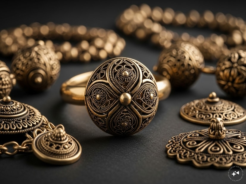 மேலும் அவர், “இவை வைரங்களால் அல்ல, ‘ஐம்பொன்’ எனப்படும் பாரம்பரிய உலோகக் கலவையால் உருவாக்கப்படுகின்றன. செம்பு, தங்கம், வெள்ளி, இரும்பு, துத்தநாகம் ஆகிய ஐந்து உலோகங்களின் சேர்க்கைதான் ஐம்பொன்னின் தனித்துவமாகும். இதுவே, அவற்றின் நிறத்துக்கும், நீடித்த அழகுக்கும் காரணமாகிறது” என்கிறார். மேலும் அவர், “இவை வைரங்களால் அல்ல, ‘ஐம்பொன்’ எனப்படும் பாரம்பரிய உலோகக் கலவையால் உருவாக்கப்படுகின்றன. செம்பு, தங்கம், வெள்ளி, இரும்பு, துத்தநாகம் ஆகிய ஐந்து உலோகங்களின் சேர்க்கைதான் ஐம்பொன்னின் தனித்துவமாகும். இதுவே, அவற்றின் நிறத்துக்கும், நீடித்த அழகுக்கும் காரணமாகிறது” என்கிறார்.