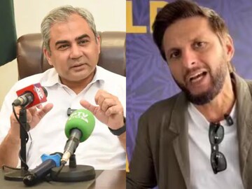 மொஹ்சின் நக்வி - ஷாகித் அப்ரிடி