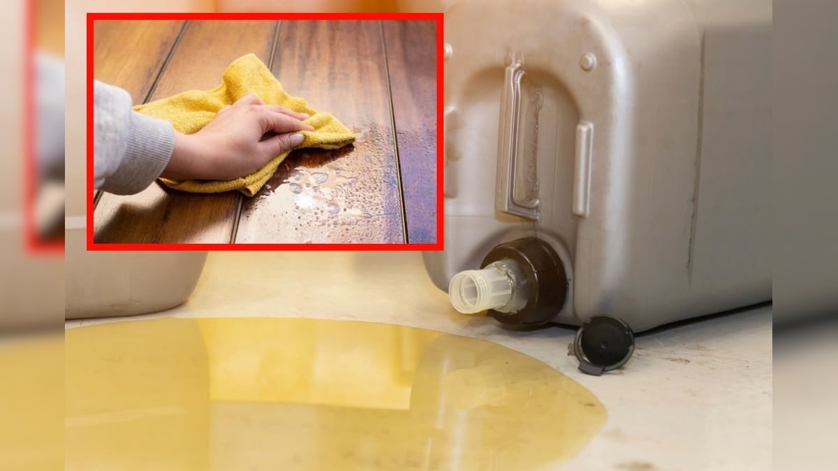 சமையலறையில் எண்ணெய் சிந்திடுச்சா..? யாரும் வழுக்காமல் எண்ணெய் பிசுபிசுப்பை நீக்க இதை பண்ணுங்க..! | லைஃப்ஸ்டைல் - News18 தமிழ்