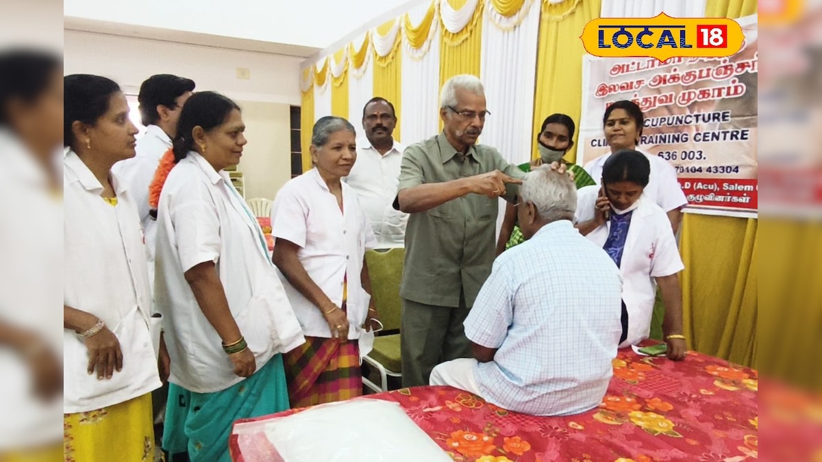 மருந்தில்லா மருத்துவம்... நாமக்கல்லில் இலவச அக்குபிரஷர் மருத்துவ முகாம்... | நாமக்கல் - News18 தமிழ்