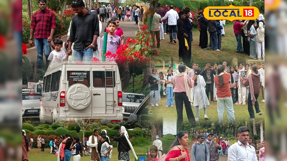 வீக்கெண்ட் கொண்டாட்டம்... ஊட்டி சுற்றுலாத் தலங்களில் அலைமோதும் மக்கள் கூட்டம்... | நீலகிரி - News18 தமிழ்