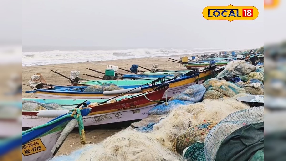 டிட்வா புயல்!! ஆக்ரோஷமாக சீறும் அலைகள் -  கடலுக்கு செல்லாமல் தவிக்கும் மீனவர்கள்... | விழுப்புரம் - News18 தமிழ்