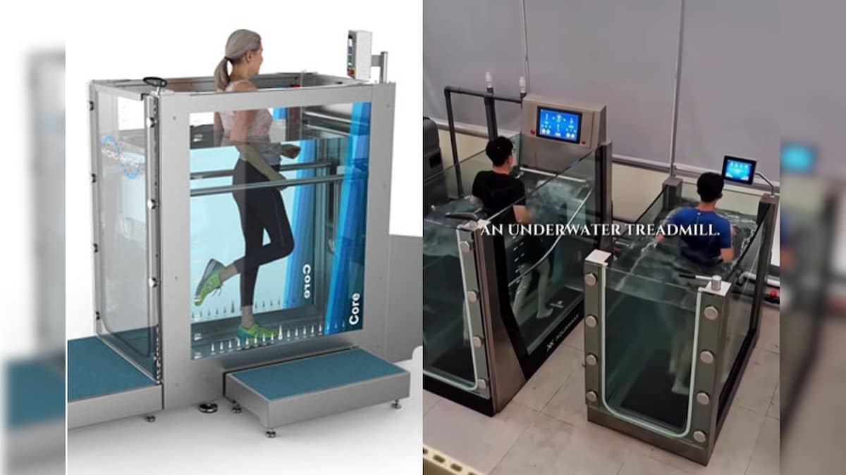 Underwater Treadmill | மார்பளவு தண்ணீரில் ட்ரெட்மில் பயிற்சி.. வைரல் வீடியோ உண்மைதானா? | லைஃப்ஸ்டைல் - News18 தமிழ்