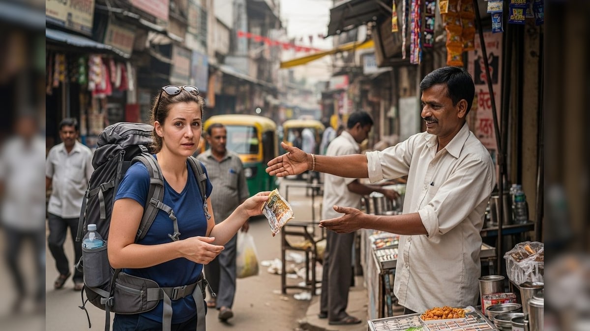 வெளிநாட்டு சுற்றுலாப் பயணியிடம் சாலையில் குப்பையை வீசச் சொன்ன இந்திய கடைக்காரர்...! வைரலாகும் வீடியோ... | ட்ரெண்டிங் - News18 தமிழ்