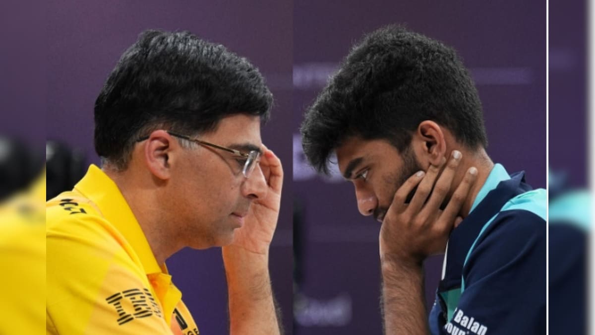 குளோபல் செஸ் லீக் தொடர்.. கிராண்ட் மாஸ்டர் குகேஷை வீழ்த்திய விஸ்வநாதன் ஆனந்த்.. | விளையாட்டு - News18 தமிழ்