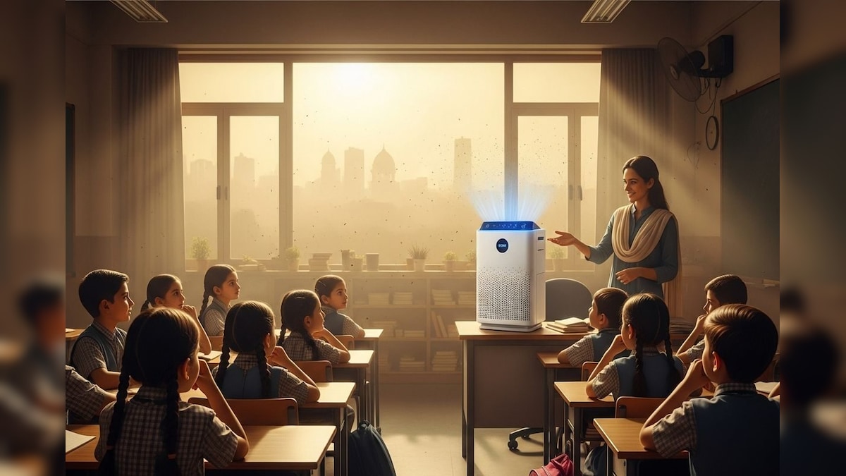 Air Pollution | காற்று மாசுபாட்டால் திணறும் டெல்லி...! 10,000 பள்ளி வகுப்பறைகளில் பொருத்தப்படும் காற்று சுத்திகரிப்பான்கள்... | இந்தியா - News18 தமிழ்