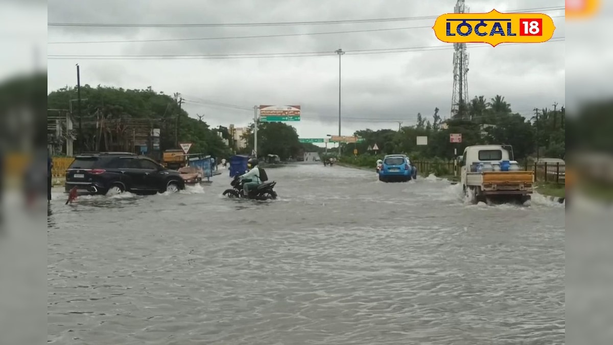 அடித்து ஊற்றும் கனமழை!! அடையாளம் தெரியாத சாலைகள் - பெருக்கெடுத்து ஓடும் மழை நீர்... | விழுப்புரம் - News18 தமிழ்