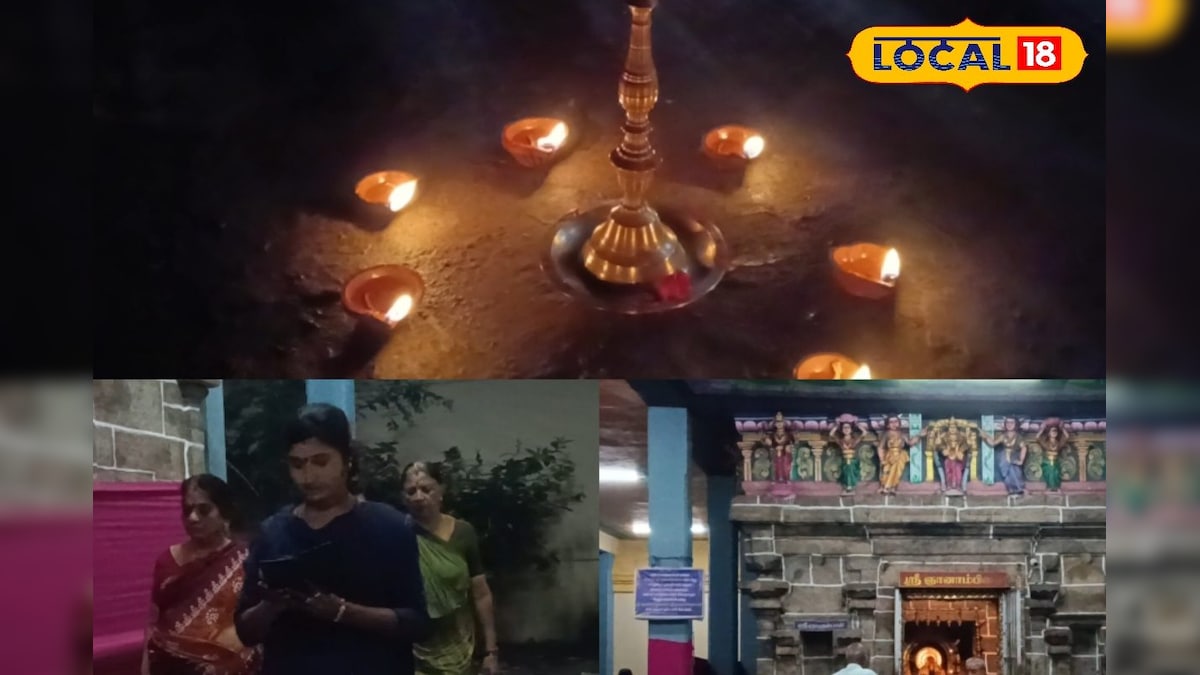 வதாரண்யேசுவரர் கோயிலில் கார்த்திகை வழிபாடு... 1008 முறை சுற்றி வந்த பக்தர்கள்... | ஆன்மிகம் - News18 தமிழ்