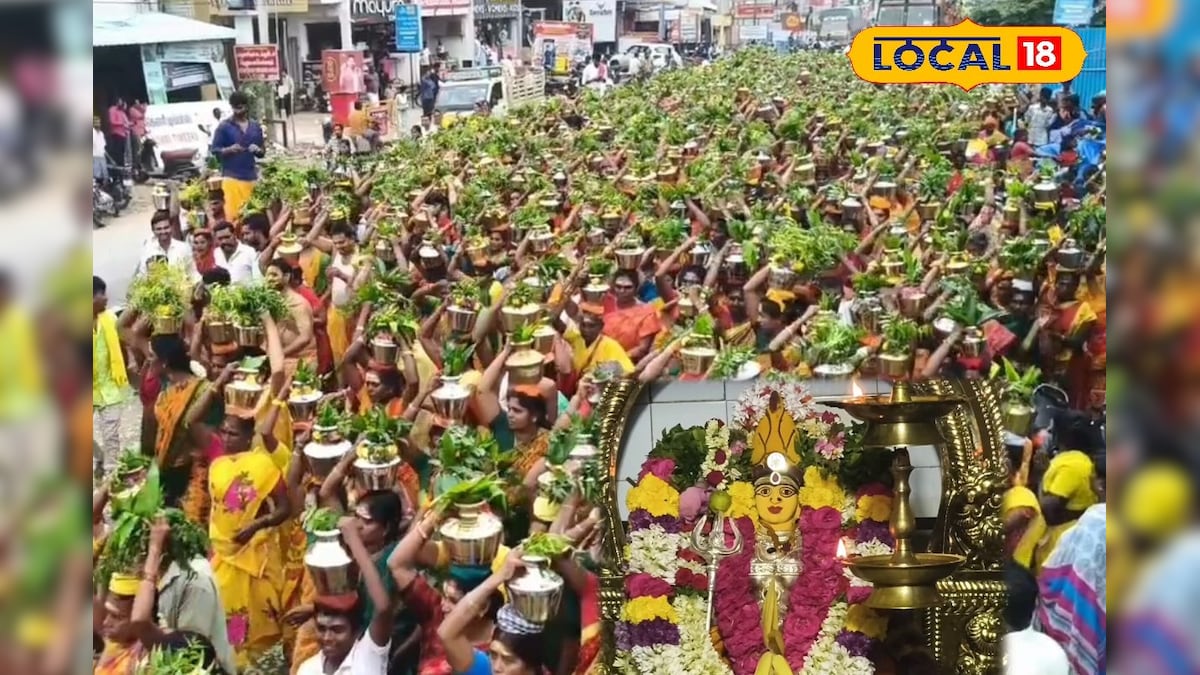 கும்பாபிஷேக விழா: 3000 -க்கும் மேற்பட்டோர் பங்கேற்ற தீர்த்தக் குட ஊர்வலம்...! | சேலம் - News18 தமிழ்