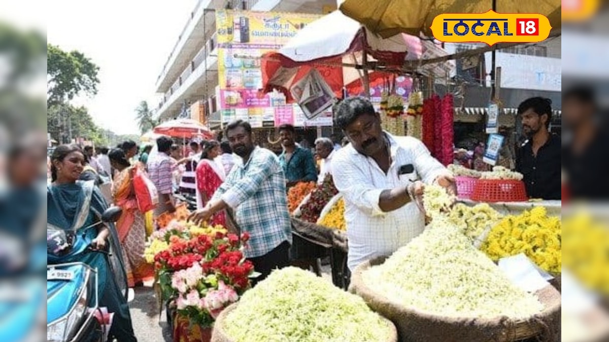 கிடுகிடுவென உயர்ந்த மல்லிகைப் பூவின் விலை.. விலைய கேட்டா ஆடி போயிடுவீங்க ! | தென்காசி - News18 தமிழ்