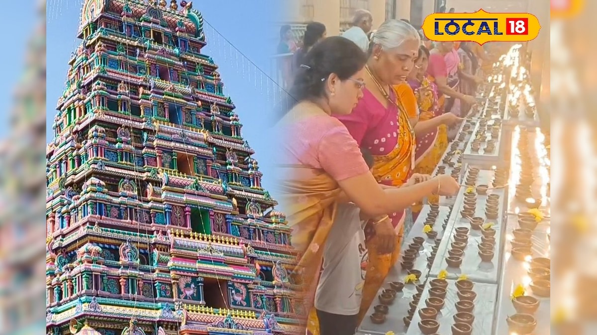 ஜொதி ஒளியில் ஜொலித்த புன்னைநல்லூர் மாரியம்மன்!! 10 ஆயிரம் தீபம் ஏற்றி பக்தர்கள் வழிபாடு... | ஆன்மிகம் - News18 தமிழ்