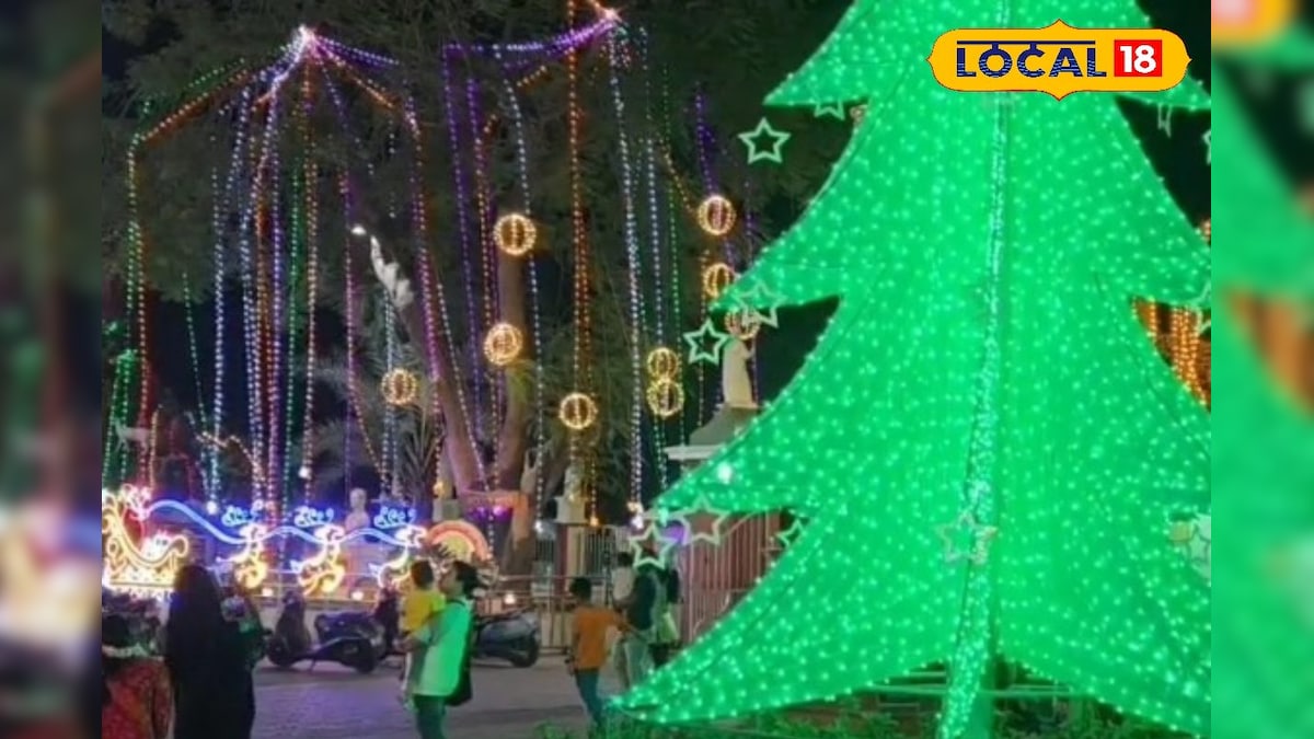 60 அடி உயர கிறிஸ்துமஸ் மரம்.... ஆர்வமுடன் செல்பி எடுத்து மகிழ்ந்த சுற்றுலா பயணிகள் ! | புதுச்சேரி - News18 தமிழ்