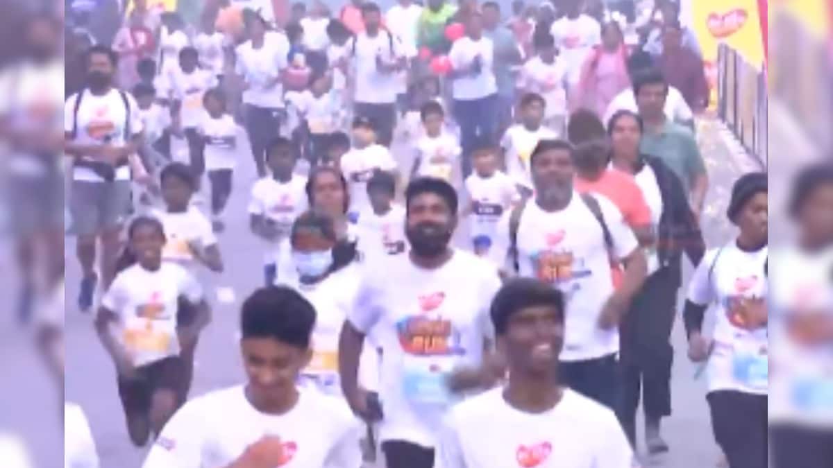 சென்னையில் 'நம்ம ரன்' மாரத்தான் போட்டி.. குடும்பத்துடன் ஆயிரக்கணக்கானோர் பங்கேற்பு..! | தமிழ்நாடு - News18 தமிழ்