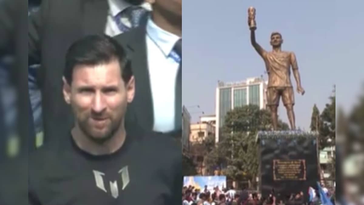 கொல்கத்தா வந்த கால்பந்து ஜாம்பவான்... திக்குமுக்காட வைத்த ரசிகர்கள்... லேக் டவுனில் 70 அடி உயர சிலை திறப்பு | இந்தியா - News18 தமிழ்