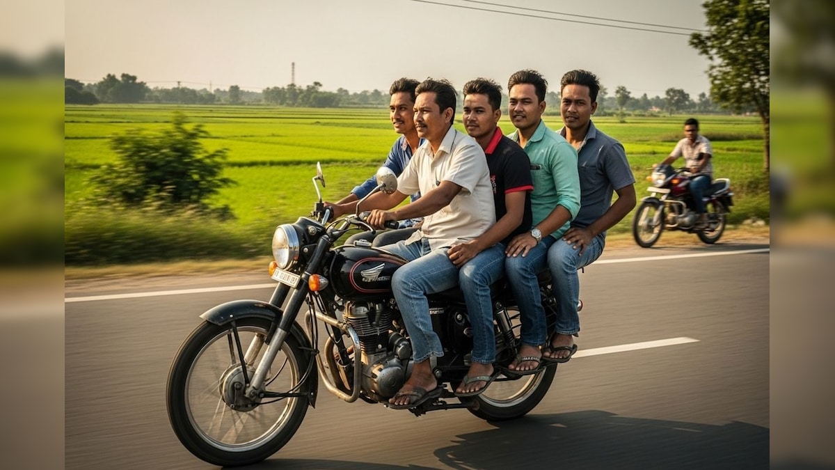 ஒரே பைக்கில் பயணம் செய்த 5 பேர்...! வீடியோ வைரலானதையடுத்து போலீசாரின் அதிரடி நடவடிக்கை... | ட்ரெண்டிங் - News18 தமிழ்