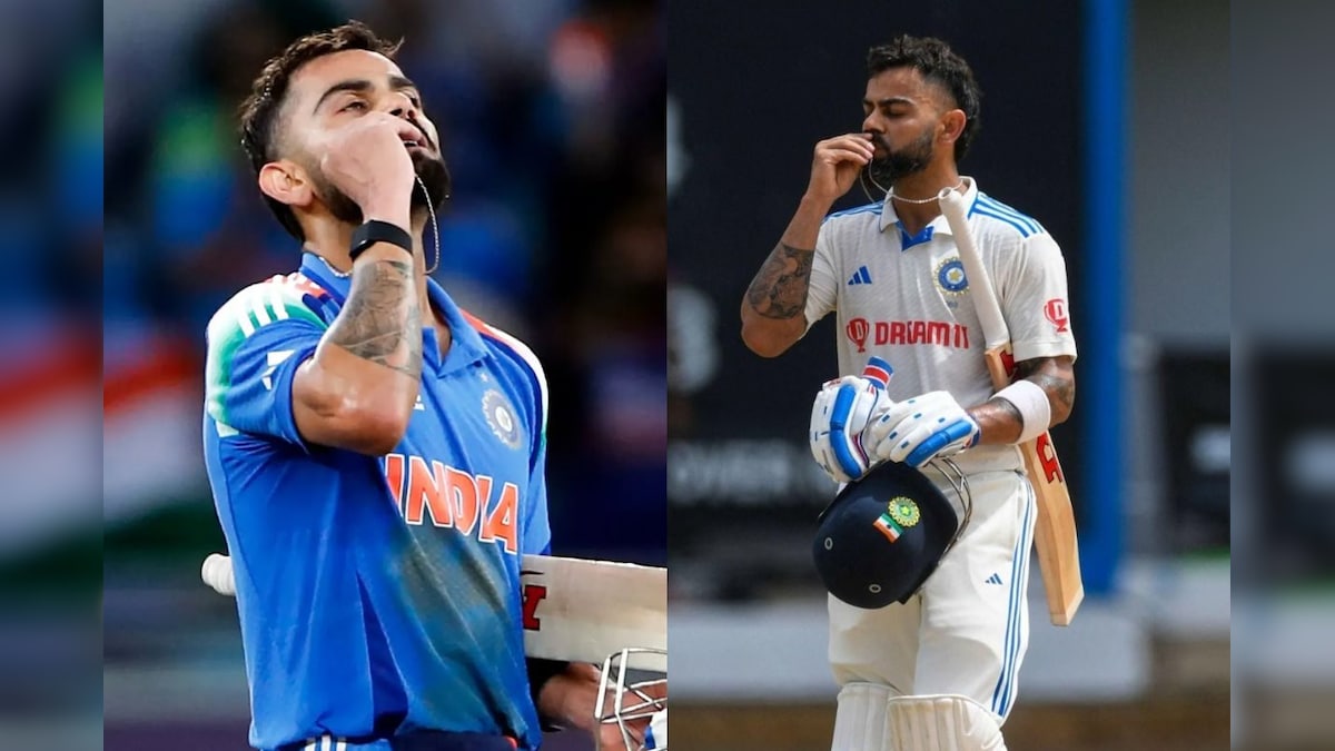 Virat Kohli | விராட் கோலி சதம் அடித்ததும் செயினில் முத்தமிடுவது ஏன்? - 'லாக்கெட்' செலிபிரேஷனின் பின்னணிக் கதை! | விளையாட்டு - News18 தமிழ்