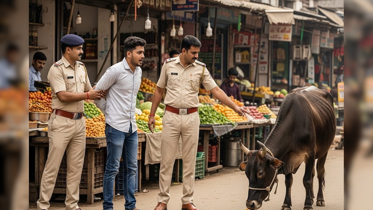 பசுவிற்கு சிக்கன் மோமோக்களை உணவாக கொடுத்து சட்ட சிக்கலில் சிக்கிய இளைஞர்...! வைரலாகும் வீடியோ... | ட்ரெண்டிங் - News18 தமிழ்