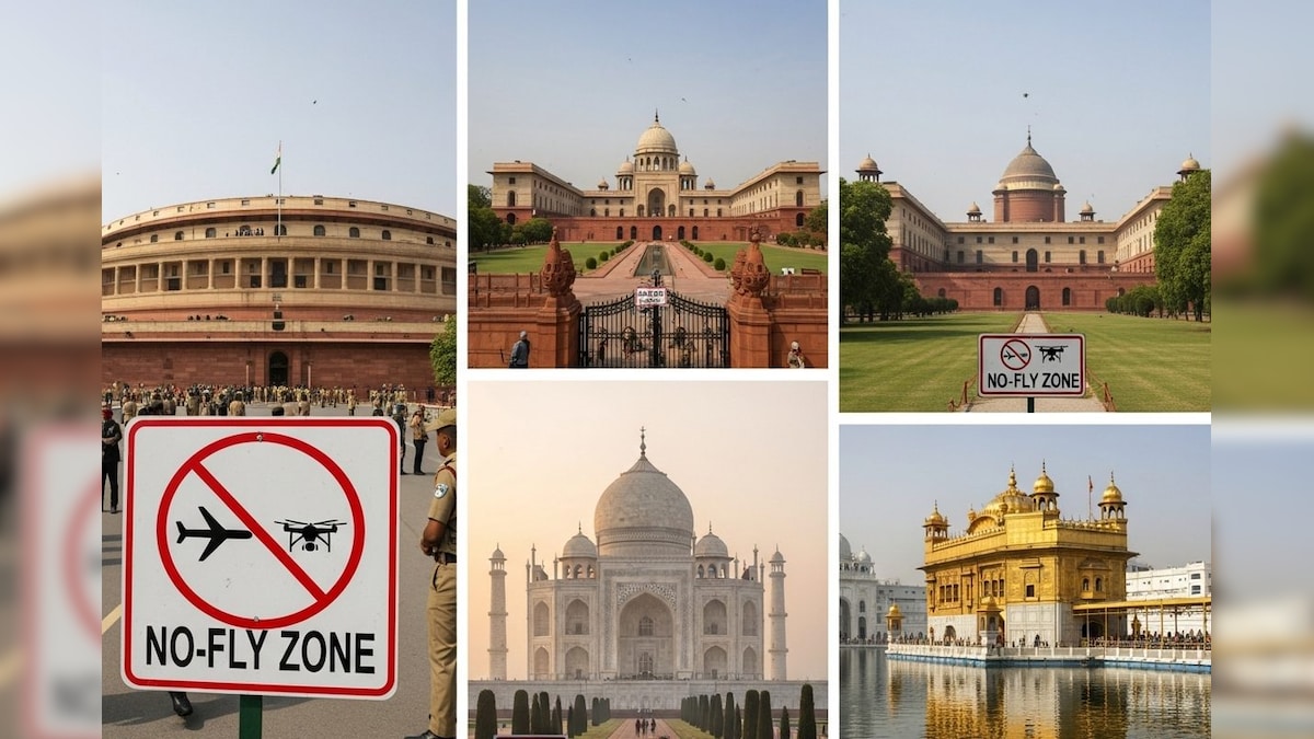 விமானங்கள், ஹெலிகாப்டர்கள் மற்றும் ட்ரோன்கள் பறக்க தடைசெய்யப்பட்ட இந்தியாவின் 5 இடங்கள்... எவை தெரியுமா...? | ட்ரெண்டிங் - News18 தமிழ்