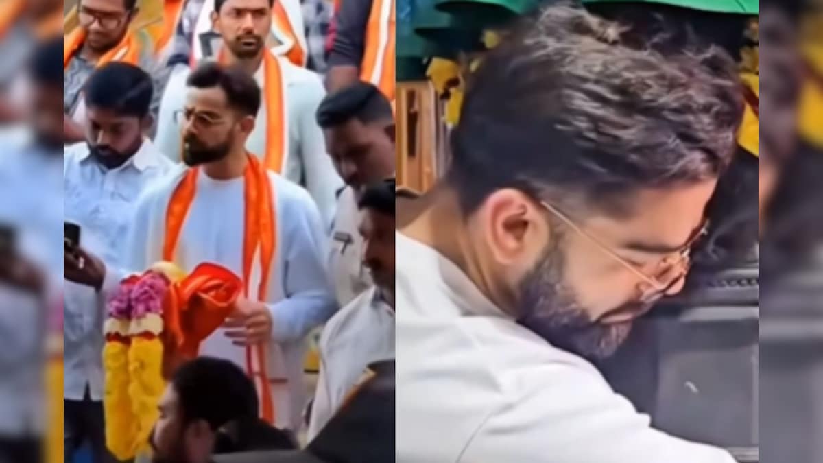 வராக நரசிம்மர் கோயிலில் தூணை கட்டித் தழுவி வழிபாடு செய்த விராட் கோலி..! | ஆன்மிகம் - News18 தமிழ்