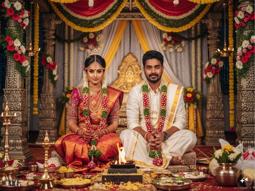 மணமகள் ஏன் மணமகனின் வலது பக்கம் அமர்ந்திருக்கிறார் தெரியுமா?