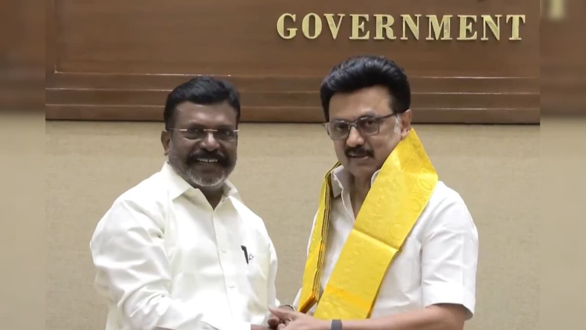 முதலமைச்சர் மு.க. ஸ்டாலினை சந்தித்த விசிக தலைவர் திருமாவளவன்! தொகுதி பங்கீடு குறித்து பேச்சு? | தமிழ்நாடு - News18 தமிழ்
