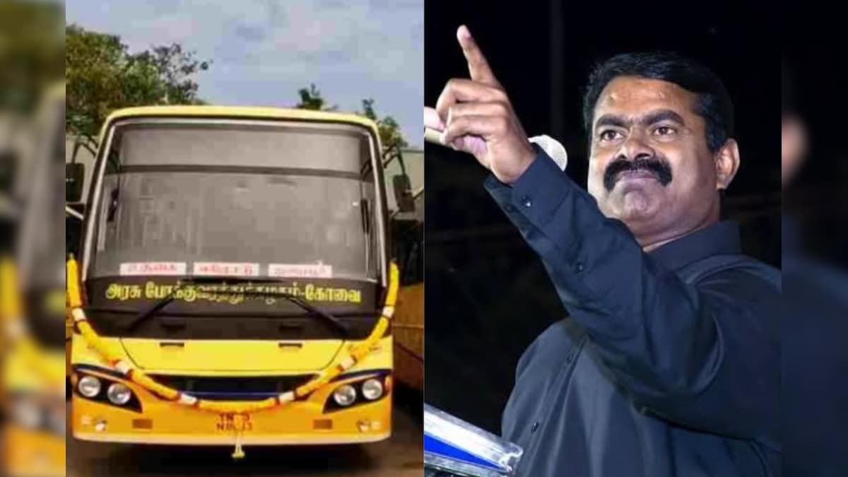 அரசுப் பேருந்துகளில் ‘தமிழ்நாடு’ வேண்டும்!  மாபெரும் போராட்டம் நடக்கும் – சீமான் | தமிழ்நாடு - News18 தமிழ்