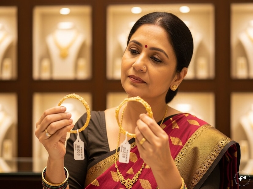  கடைசியாக நேற்று முன் தினம், தங்கம் விலை அதிரடியாக உயர்ந்தது. அதன் படி, 22 காரட் தங்கம் விலை கிராமுக்கு ரூ.100 உயர்ந்து ஒரு கிராம் ரூ.12,900க்கும், சவரனுக்கு ரூ.800 உயர்ந்து ஒரு சவரன் 1,03,200க்கும் விற்பனை செய்யப்பட்டது.