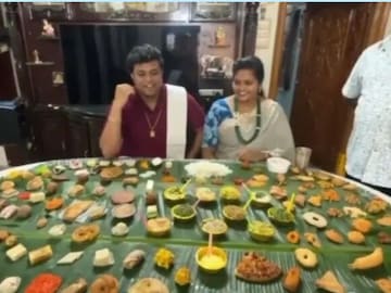 மருமகனுக்கு 159 விதவிதமான உணவு... மெகா விருந்து வைத்த மாமியார்..!