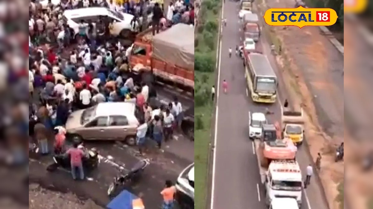 அடுத்தடுத்து 3 கார் மோதி விபத்து... சென்னை–திருச்சி NH சாலையில் குவிந்த போலீசார்... | விழுப்புரம் - News18 தமிழ்