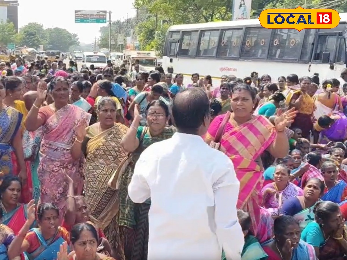 சத்துணவு பணியாளர்கள் சாலை மறியல்... முடங்கிய புதுக்கோட்டை நகரம்... | தமிழ்நாடு செய்திகள் (Tamil Nadu News) - News18 தமிழ்