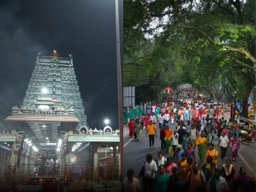 கிரிவலம் வந்த பக்தர்கள்