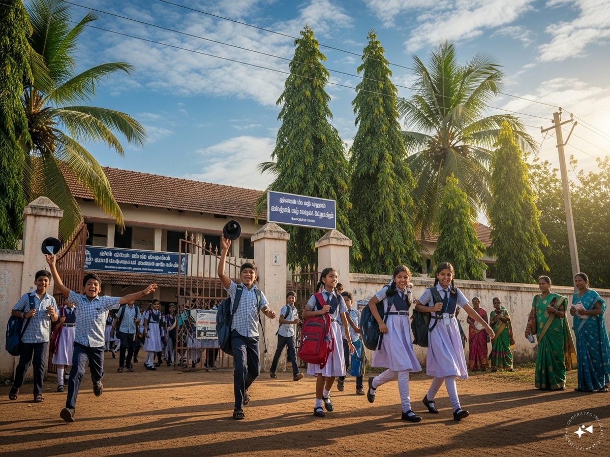 School Leave | மாணவர்களுக்கு ஹேப்பி நியூஸ் : நாளை பள்ளிகளுக்கு விடுமுறை... எங்கெல்லாம் தெரியுமா? | கல்வி போட்டோகேலரி - News18 தமிழ்