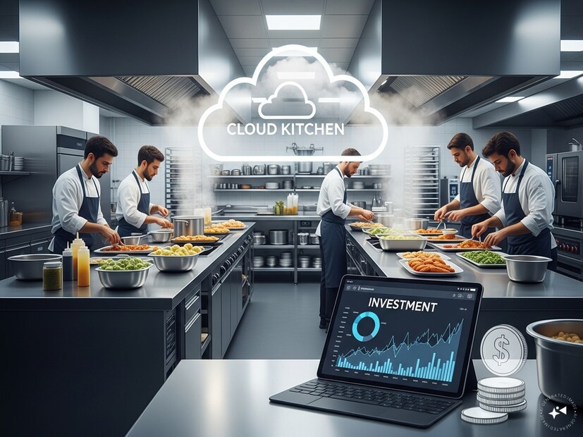  எவ்வளவு முதலீடு தேவை?:  முதல்முறையாக கிளவுட் கிச்சன் தொடங்க நினைப்பவர்களுக்கு அதிக முதலீடு தேவையில்லை. சமையல் பாத்திரங்கள் மற்றும் பேக்கிங் பொருட்களுக்கு ரூ.3,000 - ரூ.4,000. உரிமம் மற்றும் பதிவு செலவுகளுக்கு ரூ.2,500 - ரூ.3,000. மூலப்பொருட்களுக்கு (காய்கறி, மளிகை): ரூ.2,000 - ரூ.3,000 செலவாகும். மொத்தமாக பார்த்தால், ரூ.10,000 முதலீட்டுக்குள் ஒரு கிளவுட் கிச்சனைத் தொடங்க முடியும்.