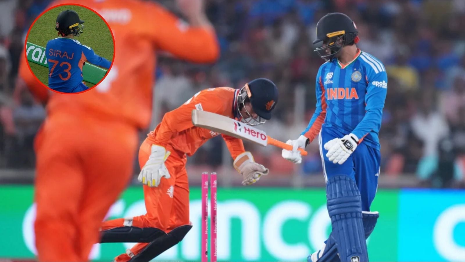 நெதர்லாந்து போட்டியில் சிராஜின் ஜெர்சியை அணிந்து பேட்டிங் செய்த அபிஷேக் சர்மா... ஏன்? | IND vs NED | விளையாட்டு போட்டோகேலரி - News18 தமிழ்